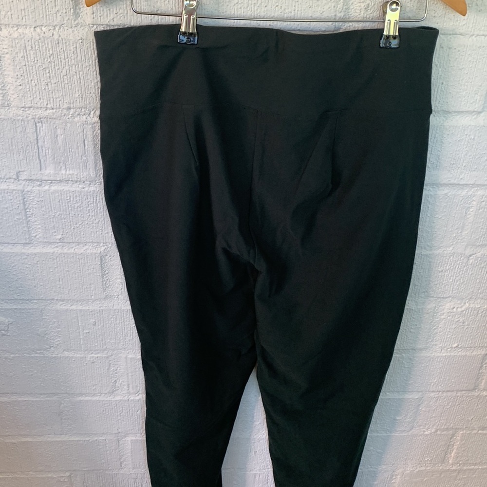 Eileen Fisher Dark Green Pull On Washable Stretch High Rise Pants size Large - Picture 4 of 7